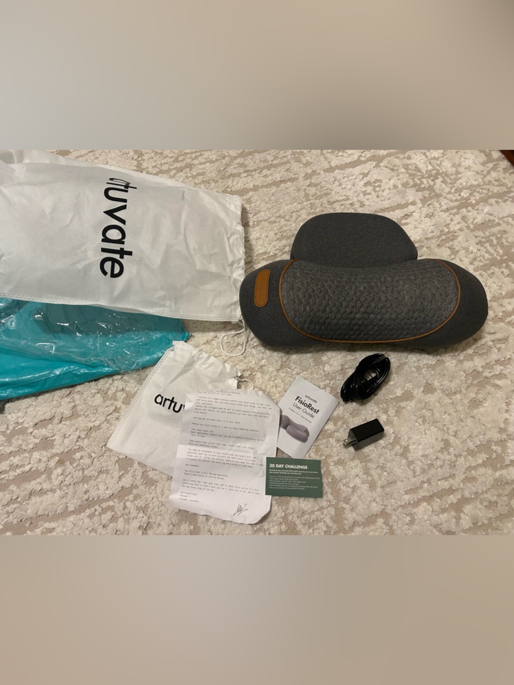 Artuvate Gray Neck & Shoulder Massager with Heat - Gray